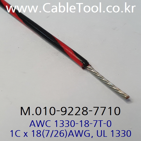 AWC 1330-18-7T, FEP Ins, Black/Red, UL AWM 1330 30미터