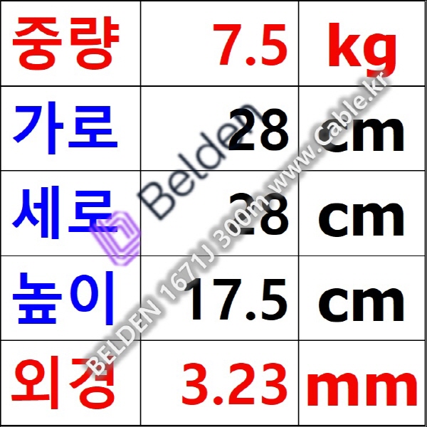 벨덴케이블 1671J BELDEN (블랙 300m)