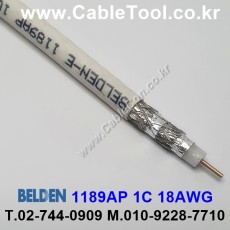 300m(롤) 벨덴1189AP (미터당 ₩10,000) 벨덴케이블 1189AP BELDEN 1189AP 1Coax 18AWG RG6 75옴 동축케이블 네츄럴
