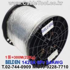300m(롤) 벨덴1423A (미터당 ₩6,210) 벨덴케이블 1423A BELDEN 1423A 6Pr 24AWG RS422