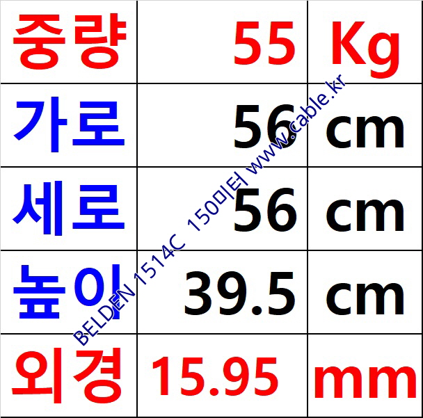 150m 벨덴1514C (미터당 ₩17,130) 벨덴케이블 1514C BELDEN 1514C 16Pr 24AWG 오디오멀티