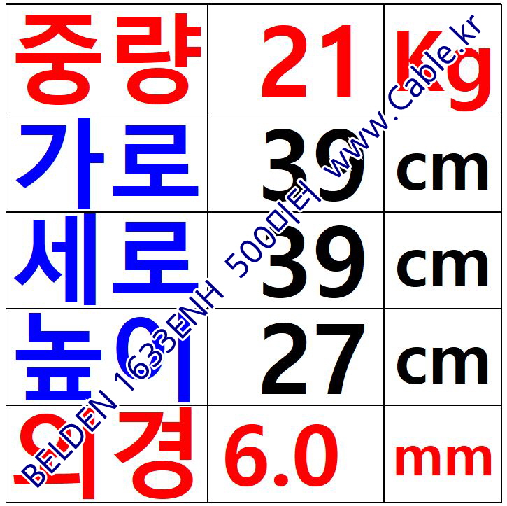 벨덴케이블 1633ENH BELDEN (Gray 500m)