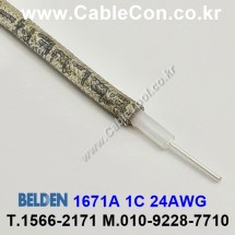 벨덴케이블 1671A BELDEN (TIN 1m)1m 벨덴1671A 미터당 ₩10,660 벨덴케이블 1671A BELDEN 1671A 1C 24AWG RG-CABLE