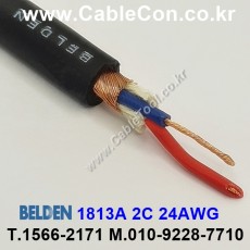 BELDEN 1813A B59(Black) 1Pair 24AWG 벨덴 1M