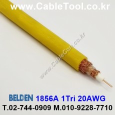 300m(롤) 벨덴1856A (미터당 ₩8,620) 벨덴케이블 1856A BELDEN 1856A 1Coax 20AWG RG59 75옴 동축케이블 옐로우
