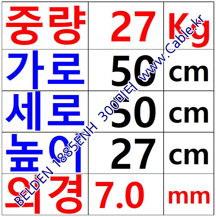 벨덴케이블 1885ENH BELDEN (Gray 500m)