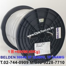 600m(롤) 벨덴3084A 미터당 ₩4,850 벨덴케이블 3084A BELDEN 3084A 1Pr 22AWG, 1Pr 24AWG DeviceNet