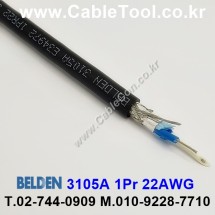 1m 벨덴3105A 미터당 ₩5,310 벨덴케이블 3105A BELDEN 3105A 1Pr 22AWG CAN BUS
