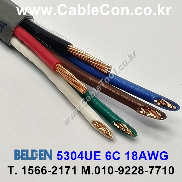 BELDEN 5304UE 008(Gray) 6C 18AWG 벨덴 300M