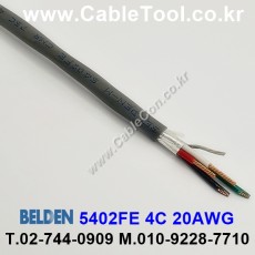 300m(롤) 벨덴5402FE (미터당 ₩3,820) 벨덴케이블 5402FE BELDEN 5402FE 4C 20AWG New Generation Sound Security Alarm 그레이