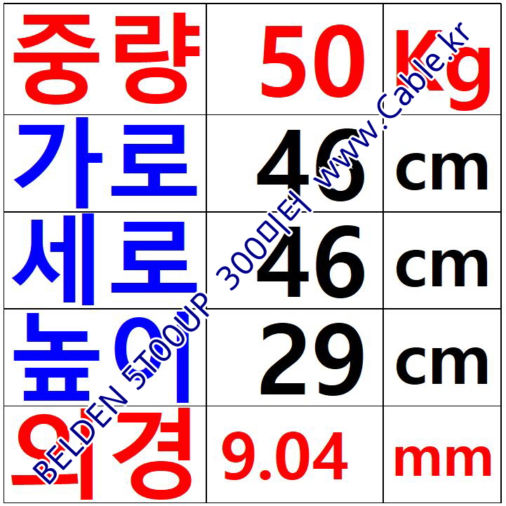 벨덴케이블 5T00UP BELDEN (Gray 300m)