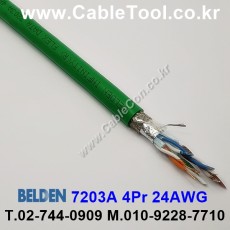 벨덴케이블 7203A BELDEN (Green 300m)