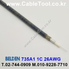 300m(롤) 벨덴735A1 (미터당 ₩4,230) 벨덴케이블 735A1 BELDEN 735A1 1C 26AWG 동축