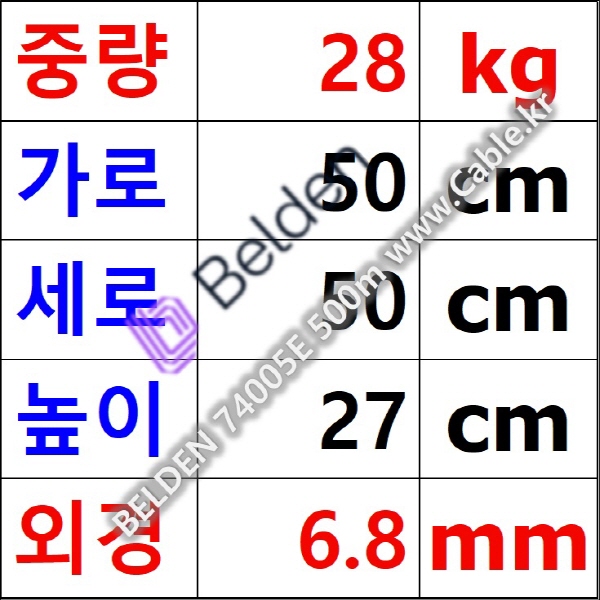 벨덴케이블 74005E BELDEN (Black 500m)