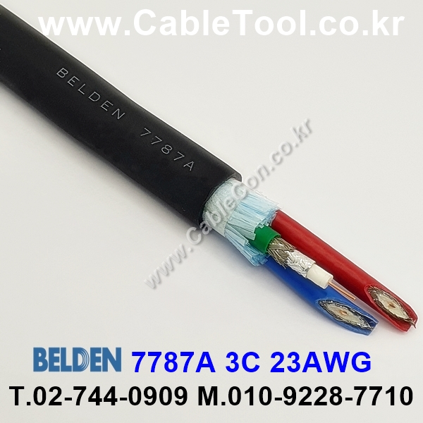 150m 벨덴 7787A 미터당 ₩12,580 벨덴케이블 7787A BELDEN 3Coax 23AWG