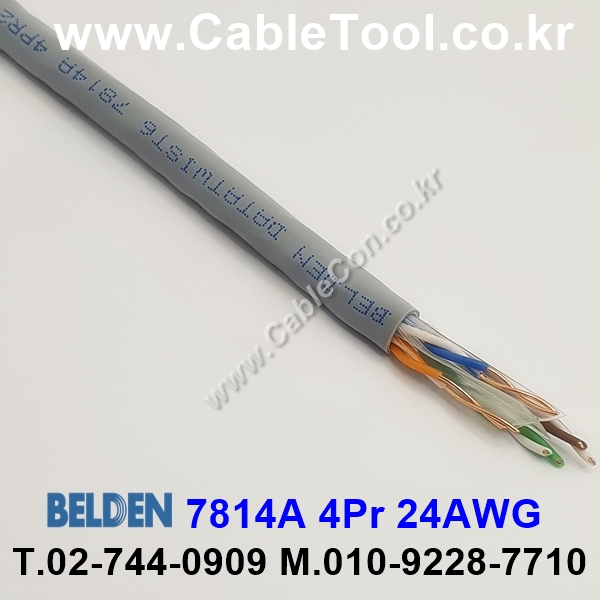 BELDEN 7814A 008(Gray) Cat 6, U/UTP 벨덴 100M