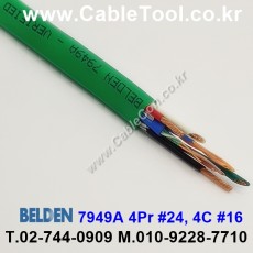 300m(롤) 벨덴7949A (미터당 ₩7,330) 벨덴케이블 7949A BELDEN 7949A 4Pr #24 Cat5E UTP