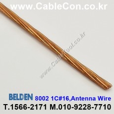 30m(롤) 벨덴8002 (미터당 ₩10,000) 벨덴케이블 8002 BELDEN 8002 1C 16AWG Hook Up Wire NONE