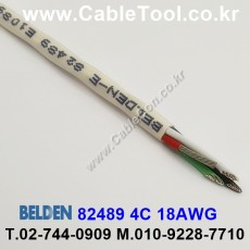 300m(롤) 벨덴82489 (미터당 ₩18,450) 벨덴케이블 82489 BELDEN 82489 4C 18AWG Multi Conductor