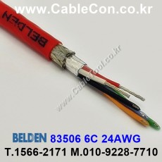 BELDEN 83506 002(Red) 6C 24AWG 벨덴 10M