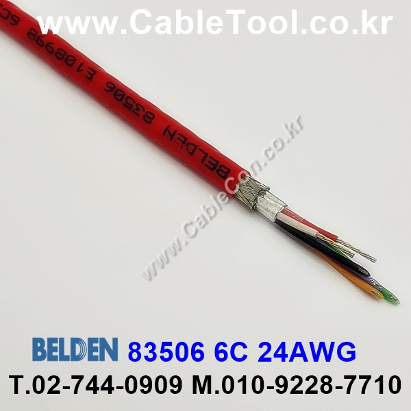 BELDEN 83506 002(Red) 6C 24AWG 벨덴 300M