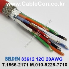 150m(롤) 벨덴83612 (미터당 ₩42,990) 벨덴케이블 83612 BELDEN 83612 12C 20AWG Multi Conductor