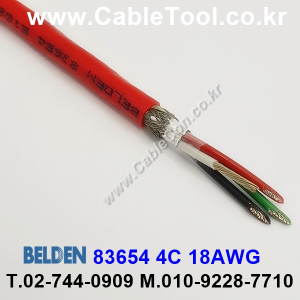 150m(롤) 벨덴83654 미터당 ₩22,660 벨덴케이블 83654 BELDEN 83654 오디오, 제어, 계장용