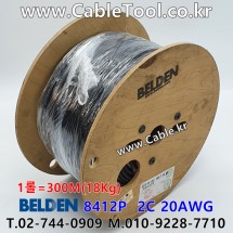 벨덴케이블 8412P BELDEN 마이크, 악기 (Black 300m)