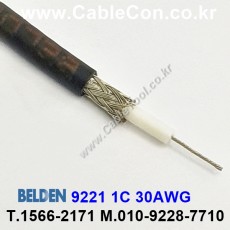 150m(롤) 벨덴9221 (미터당 ₩5,280) 벨덴케이블 9221 BELDEN 9221 1Coax 30AWG RG59 75옴 동축케이블