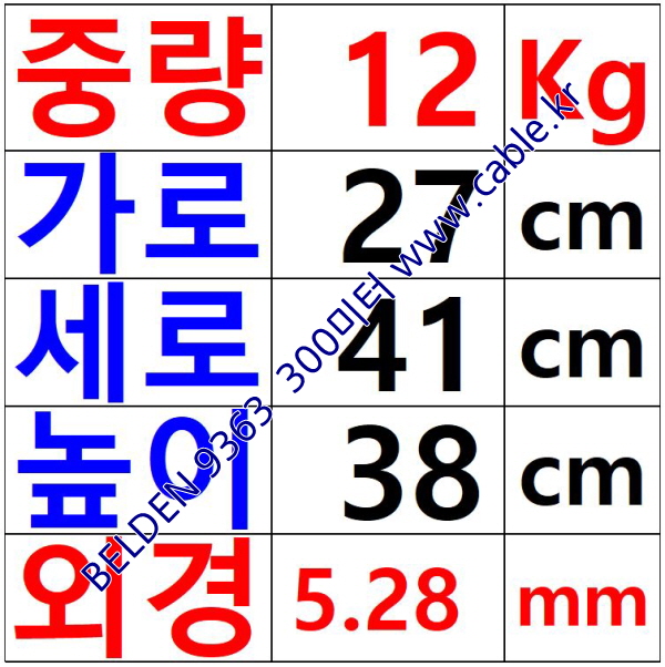 벨덴케이블 9363 BELDEN (300m)