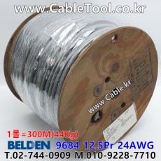 300m 벨덴 9684 미터당 ₩11,470 벨덴케이블 9684 BELDEN 12.5Pair 24AWG