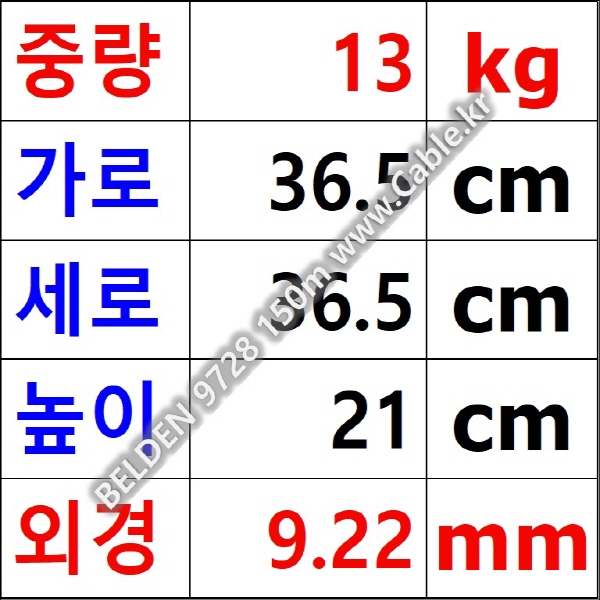 벨덴케이블 9728 BELDEN 오디오멀티 (Chrome 150m)