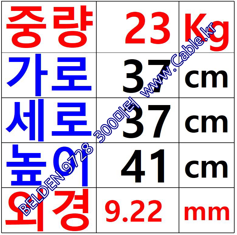 벨덴케이블 9728 BELDEN 오디오멀티 (Chrome 300m)
