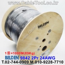 벨덴케이블 9842 BELDEN RS485 (Chrome 1000m)