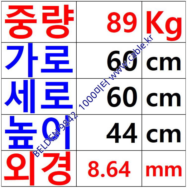 벨덴케이블 9842 BELDEN CAN Bus (1000m) USA 케이블