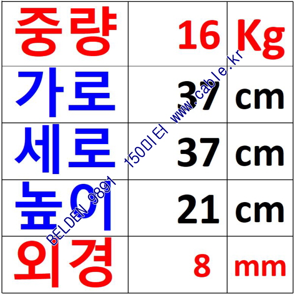 BELDEN 9891 (150미터) 벨덴케이블