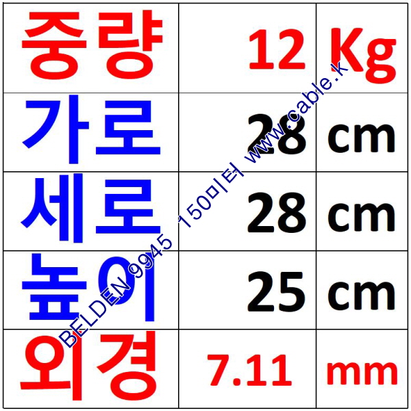 벨덴 9945 BELDEN (150m)