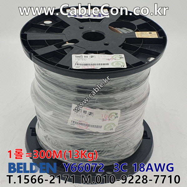 벨덴케이블 Y66072 BELDEN (Gray 300m)