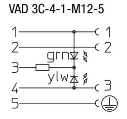 HIRSCHMANN VAD 3C-4-1-M12-5