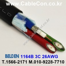 150m(롤) 벨덴1164B (미터당 ₩10,000) 벨덴케이블 1164B BELDEN 1164B 3Coax 26AWG RG59 75옴 동축케이블 블랙