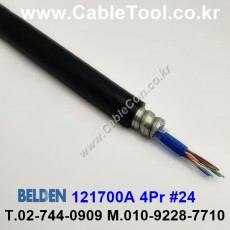 300m(롤) 벨덴121700A (미터당 ₩14,970) 벨덴케이블 121700A BELDEN 121700A 4Pair 24AWG Paired 블랙