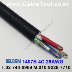 300m 벨덴1407B 미터당 ₩36,210 벨덴케이블 1407B BELDEN 1407B 4Coax 26AWG