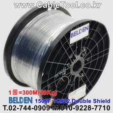 300m 벨덴1505F (미터당 ₩4,760) 벨덴케이블 1505F BELDEN 1505F 1Coax 22AWG RG59 75옴 동축케이블 블랙