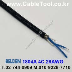 300m(롤) 벨덴1804A (미터당 ₩36,970) 벨덴케이블 1804A BELDEN 1804A 4C 28AWG 마이크, 악기 블랙