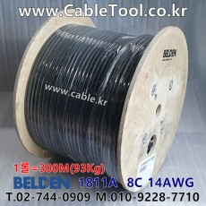 300m(롤) 벨덴1811A 300m (미터당 ₩46,130) 벨덴케이블 1811A BELDEN 1811A 8C 14AWG Multi Conductor