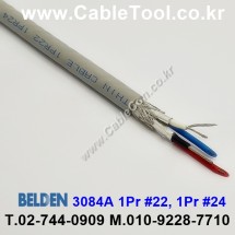 10m 벨덴3084A 미터당 ₩5,000 벨덴케이블 3084A BELDEN 3084A 1Pr 22AWG, 1Pr 24AWG DeviceNet