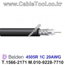 1m 벨덴 4505R 미터당 ₩6000 벨덴케이블 4505R BELDEN 1Coax 20AWG