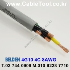 300m(롤) 벨덴4G10 (미터당 ₩36,890) 벨덴케이블 4G10 BELDEN 4G10 4C 8AWG MachFlex™ 그레이