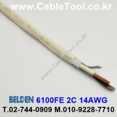 300m(롤) 벨덴6100FE (미터당 ₩10,000) 벨덴케이블 6100FE BELDEN 6100FE 2C 14AWG Plenum 자켓 CMP