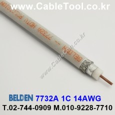 300m(롤) 벨덴7732A (미터당 ₩53,390) 벨덴케이블 7732A BELDEN 7732A 1C 14AWG RG11 75옴 동축케이블